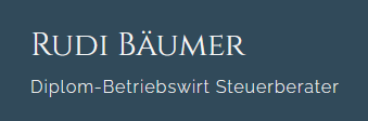 Logo Steuerberatungsbüro Rudi Bäumer